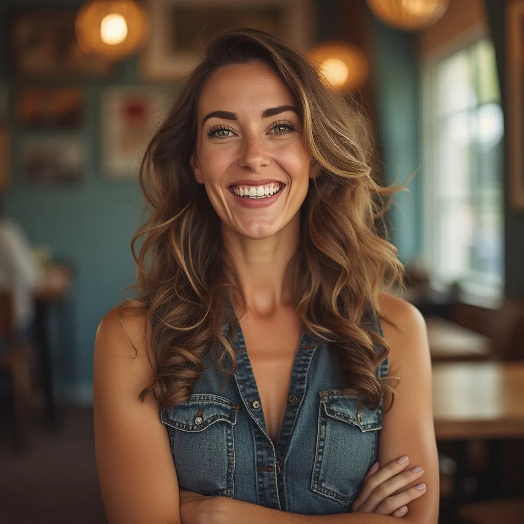 Portrait souriant de Marie L.