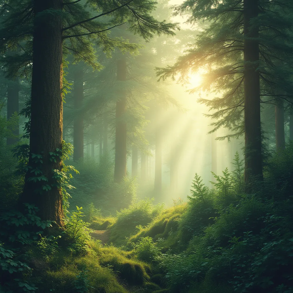 Paysage naturel inspirant pour la réflexion
