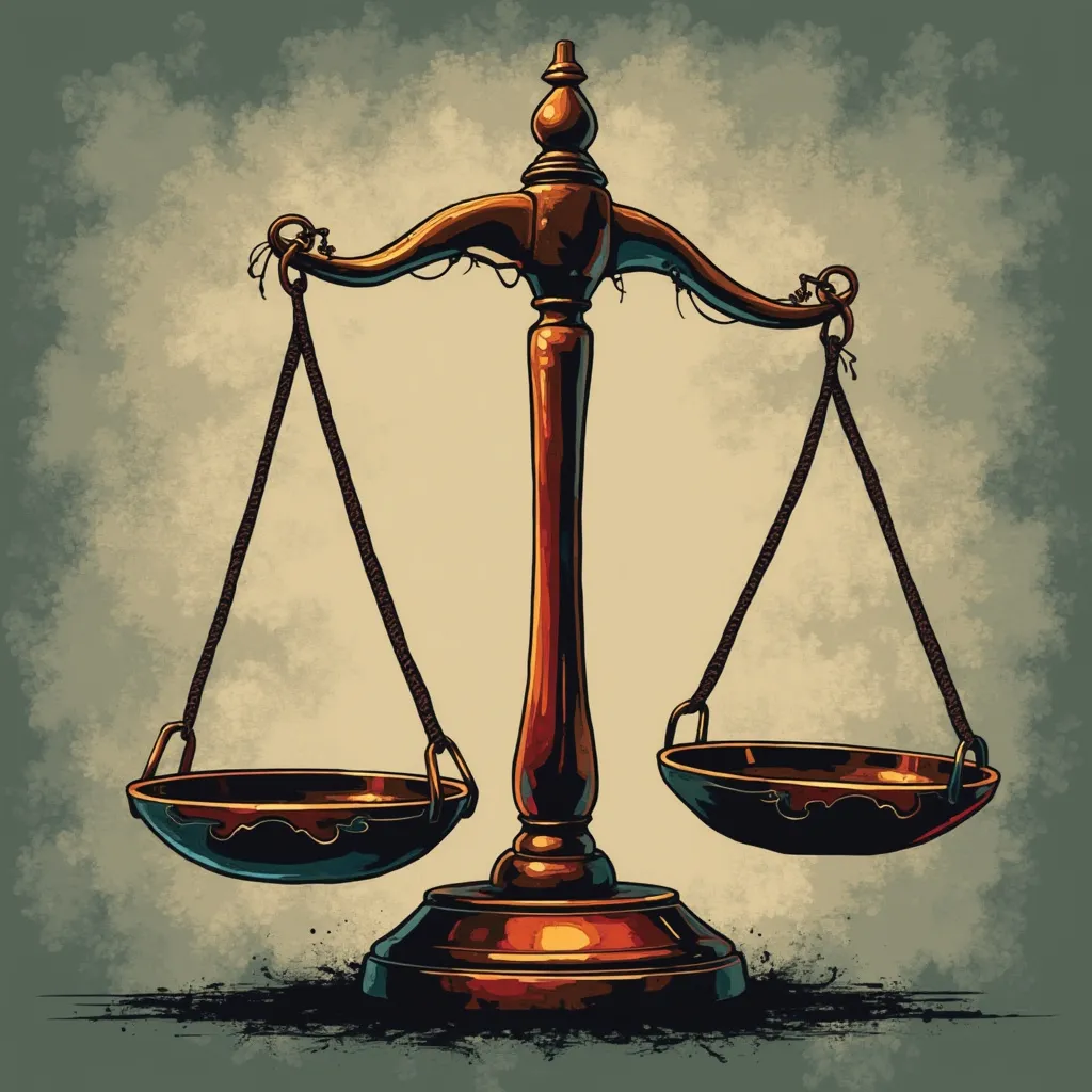 Icône Balance stylisée rétro